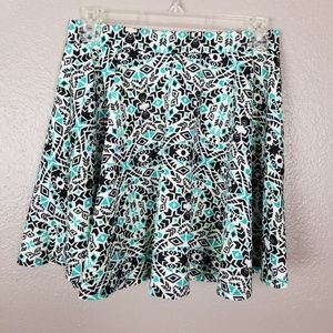 Poetry Girl's Tribal Print Full Skirt L